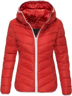 2024 Minimalist Temperament Quilted Puffer Coat for Womens Long Sleeve Zip Up Down Coat Casual Warm Slim Down Jacket