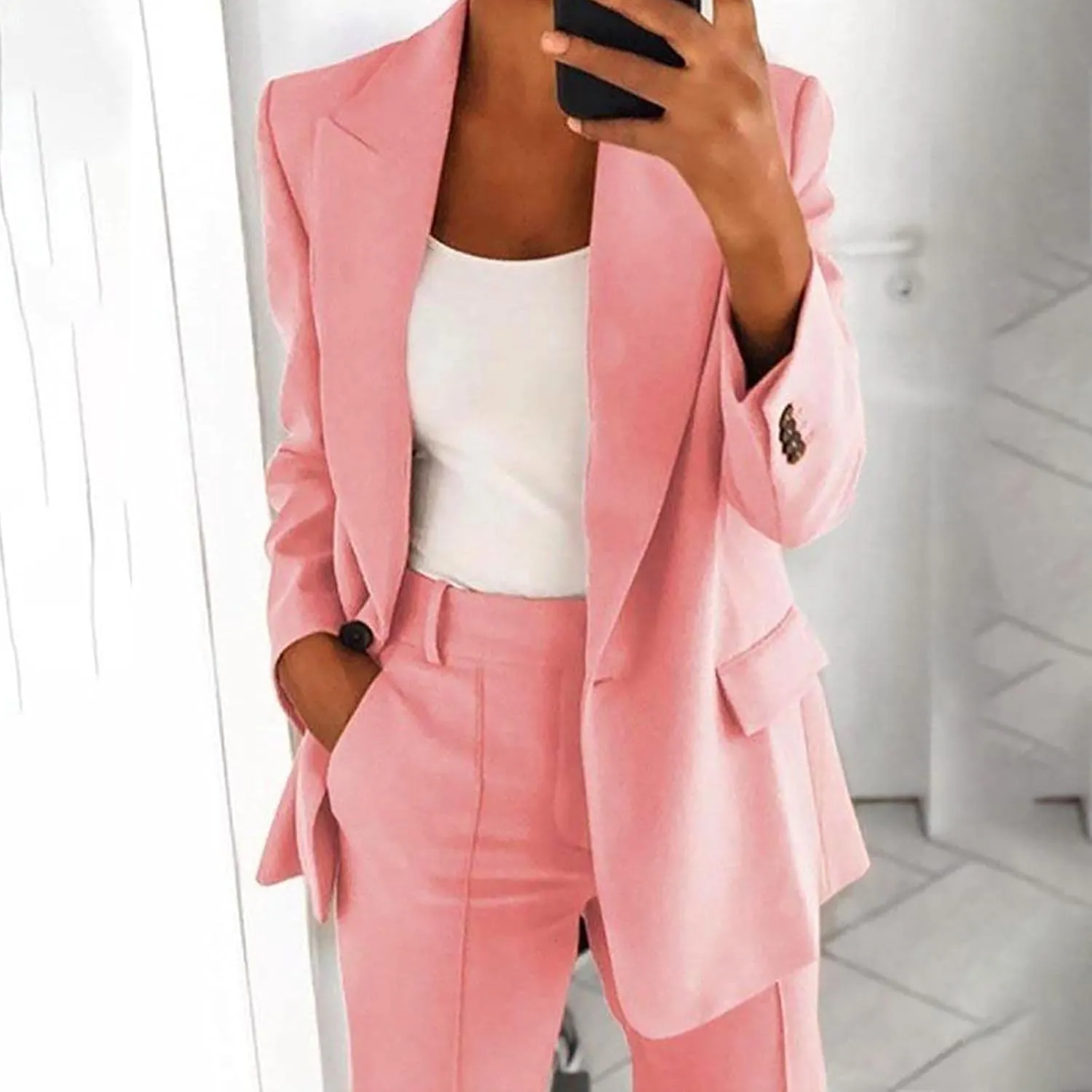 Blazers for Women Casual Long Sleeve Blazer Coat Dressy Work Jackets Professional Office Jacket Business Suit Jacket