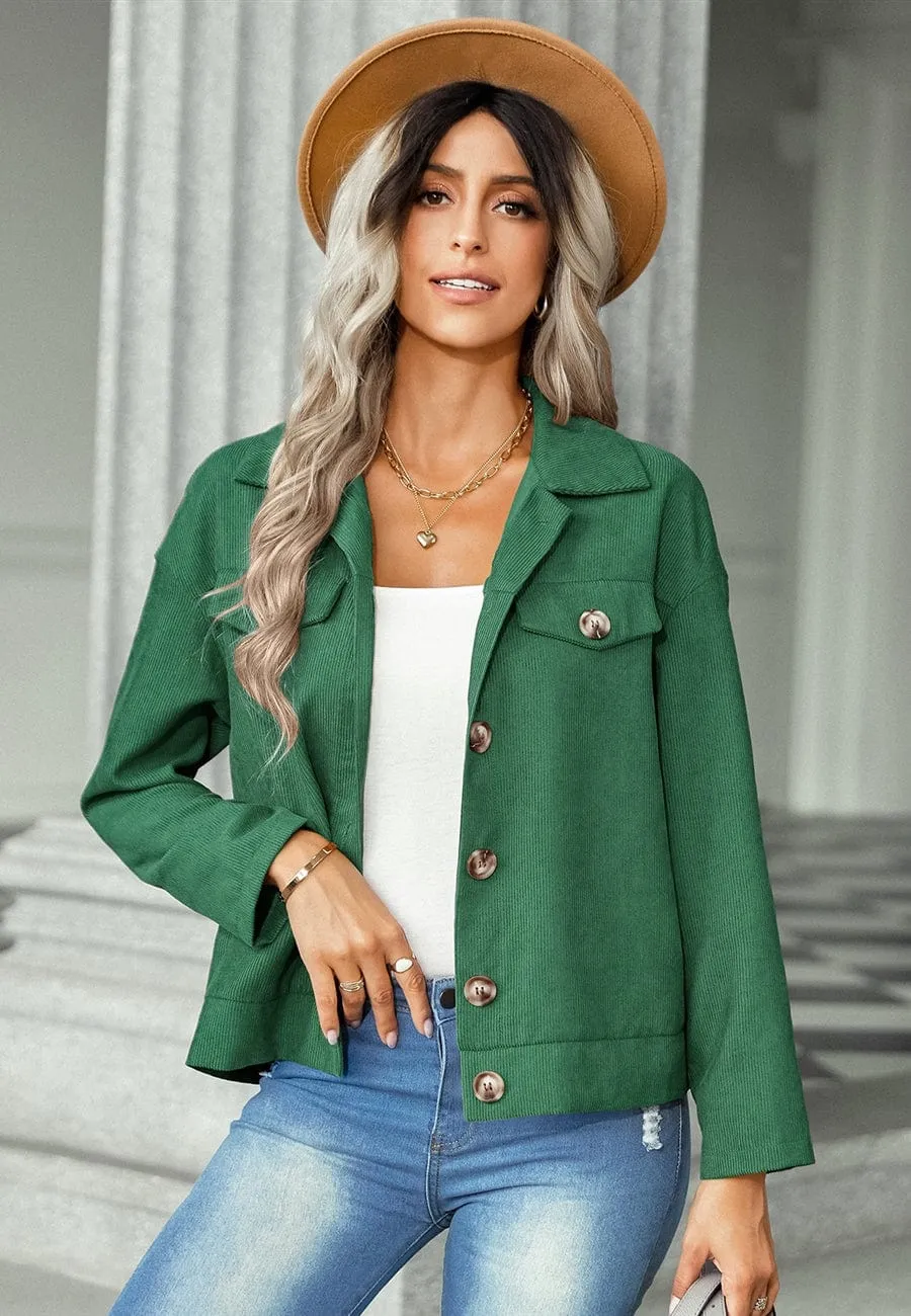Contrast Button Down Jacket