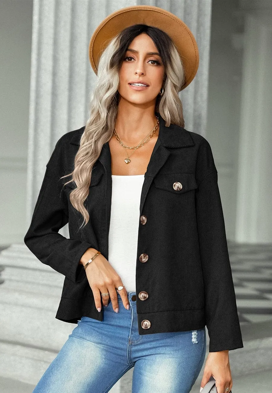 Contrast Button Down Jacket