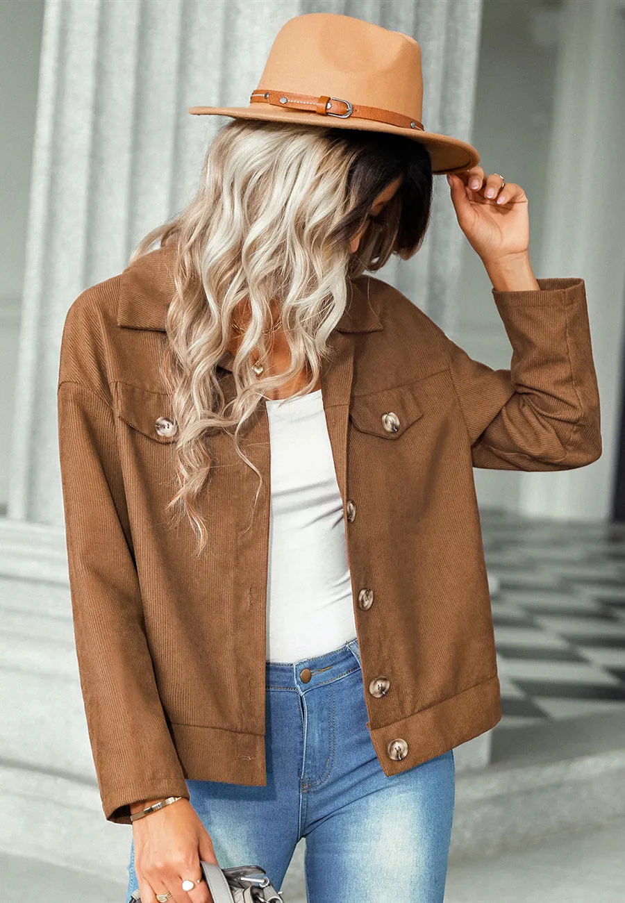 Contrast Button Down Jacket