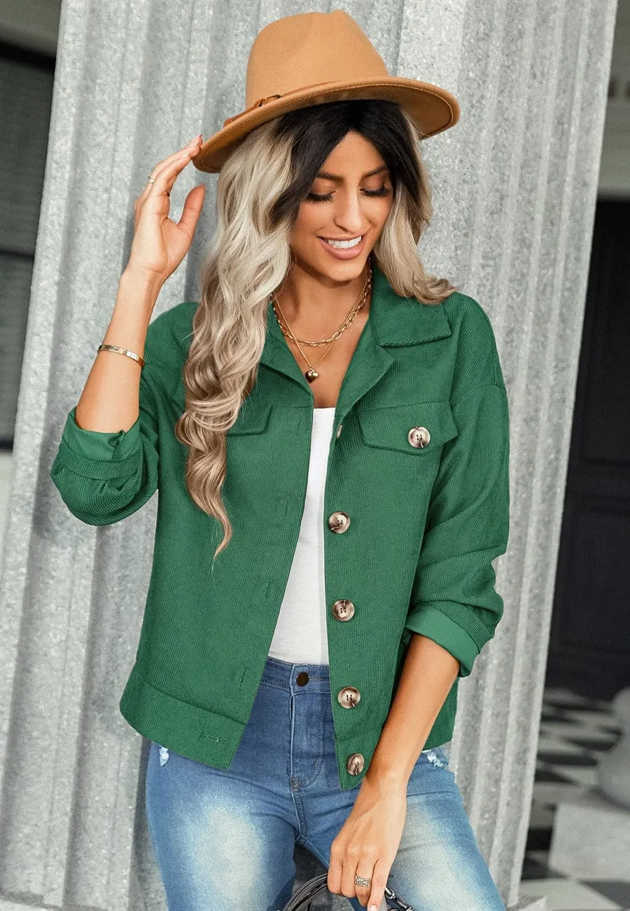 Contrast Button Down Jacket