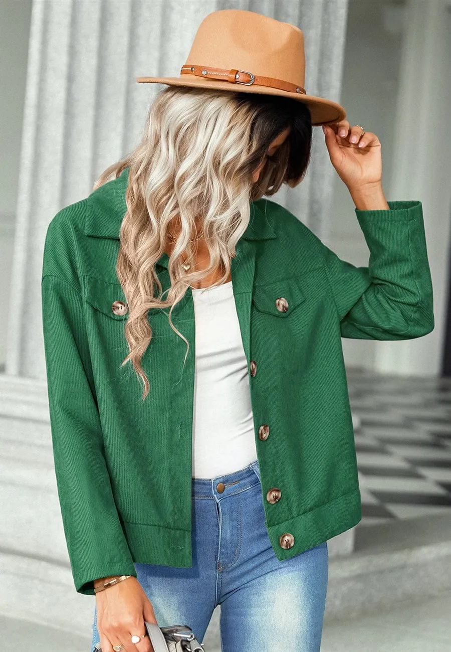 Contrast Button Down Jacket