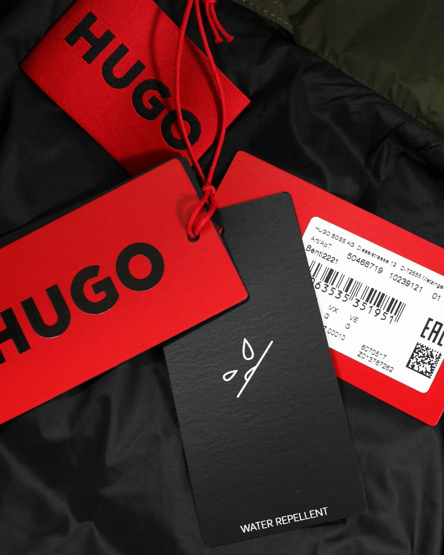 Hugo Boss Padded Jacket Dark Green Water Repellent EU 54 - XL BLACK FRIDAY SALE