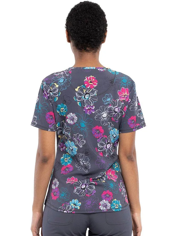 Infinity Women's Round Neck Print Top | Poppin' Floral