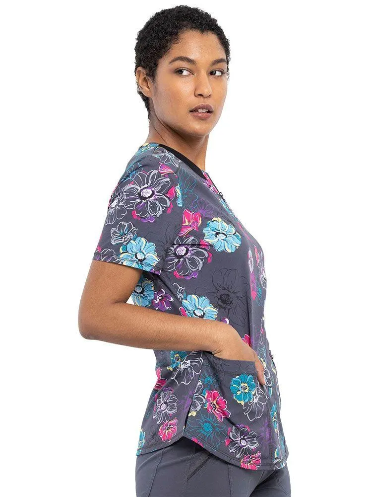 Infinity Women's Round Neck Print Top | Poppin' Floral