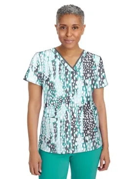 Premiere by Healing Hands Women's Amanda Print Top | Crystal Droplets