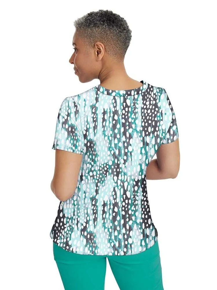 Premiere by Healing Hands Women's Amanda Print Top | Crystal Droplets