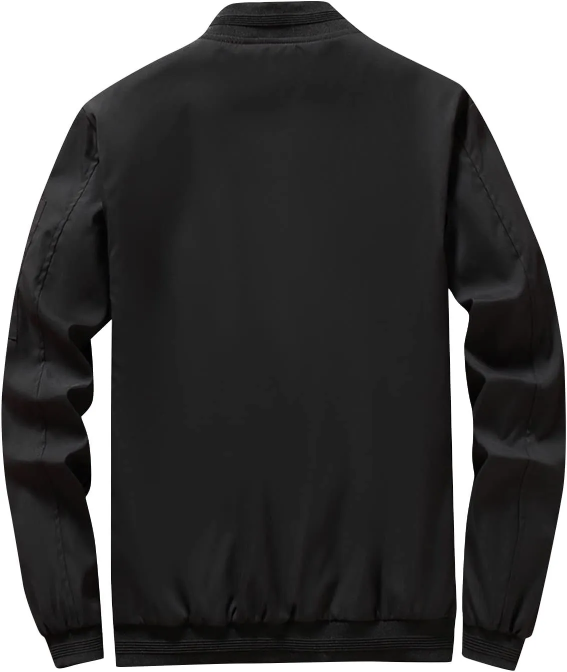 Ymosrh Men's Jacket Lightweight Casual Fall Winter Windbreaker Bomber Zip Up Coat with Pocket Jacket for Men, XXXL-L6